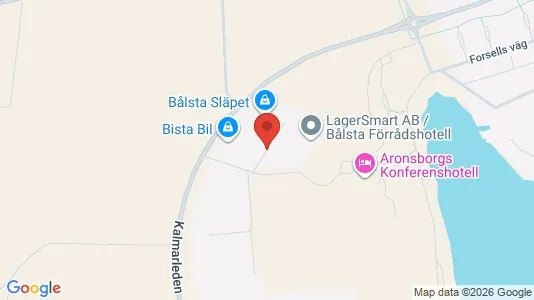Industrilokaler att hyra i Håbo - kort over placeringen