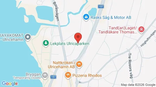 Lagerlokaler att hyra i Ulricehamn - kort over placeringen