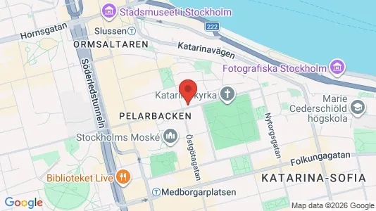 Kontorslokaler att hyra i Södermalm - kort over placeringen