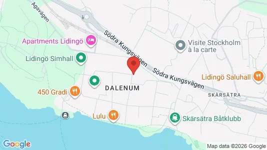 Lagerlokaler att hyra i Lidingö - kort over placeringen