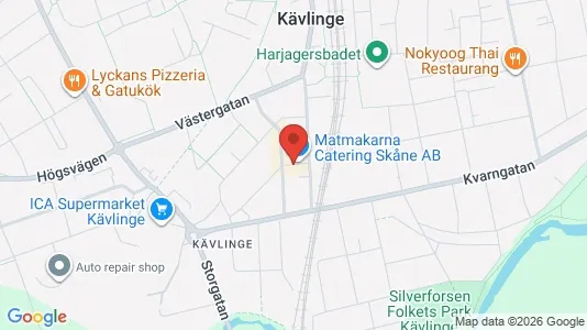 Lagerlokaler att hyra i Kävlinge - kort over placeringen