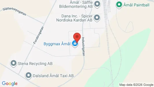 Kontorslokaler att hyra i Åmål - kort over placeringen