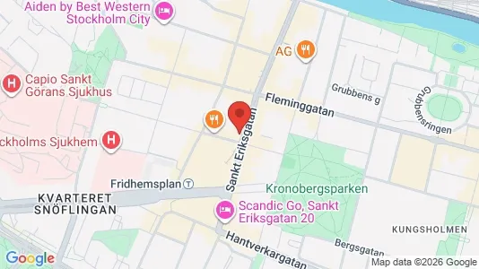 Kontorslokaler att hyra i Kungsholmen - kort over placeringen