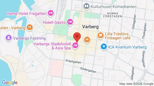 Kontorslokaler att hyra i Varberg - kort over placeringen