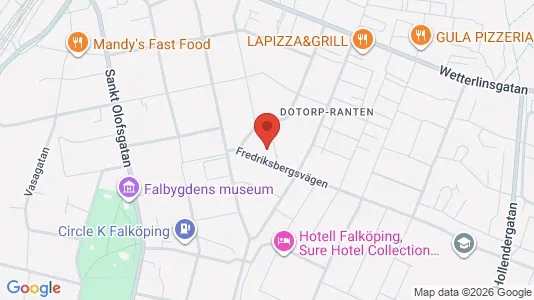 Kontorslokaler att hyra i Falköping - kort over placeringen
