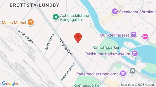 Kontorslokaler att hyra i Eskilstuna - kort over placeringen