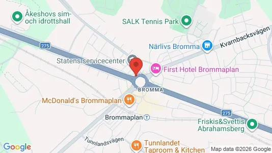Kontorslokaler att hyra i Västerort - kort over placeringen