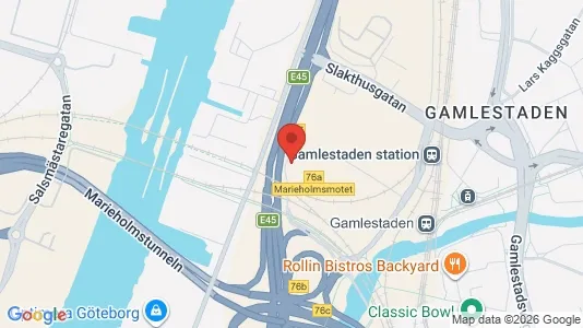 Lagerlokaler att hyra i Göteborg Östra - kort over placeringen
