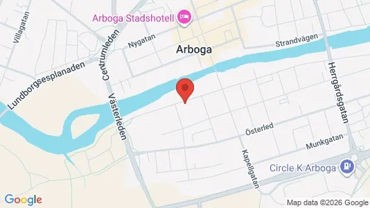 Kontorslokaler att hyra i Arboga - kort over placeringen