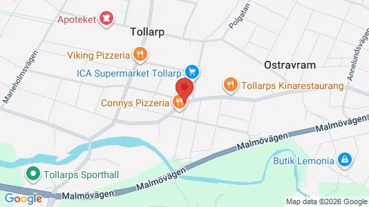 Kontorslokaler att hyra i Kristianstad - kort over placeringen