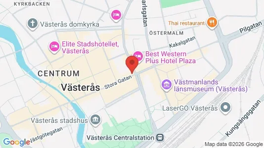 Kontorslokaler att hyra i Västerås - kort over placeringen