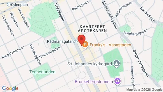 Kontorslokaler att hyra i Vasastan - kort over placeringen