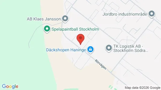 Industrilokaler att hyra i Haninge - kort over placeringen