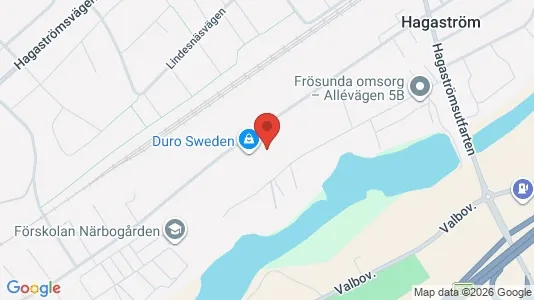 Kontorslokaler att hyra i Gävle - kort over placeringen