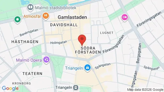 Kontorslokaler att hyra i Malmö Centrum - kort over placeringen