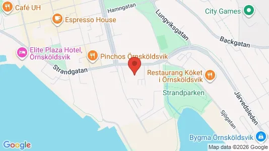 Affärslokaler att hyra i Örnsköldsvik - kort over placeringen