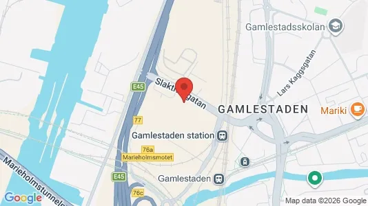 Lagerlokaler att hyra i Göteborg Östra - kort over placeringen