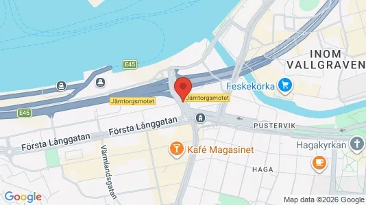 Kontorslokaler att hyra i Göteborg Centrum - kort over placeringen