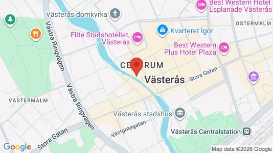 Kontorslokaler att hyra i Västerås - kort over placeringen