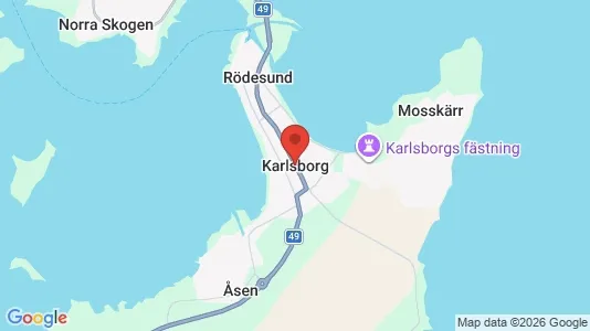Kontorslokaler att hyra i Karlsborg - kort over placeringen