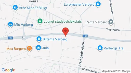Kontorslokaler att hyra i Varberg - kort over placeringen