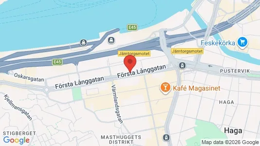 Kontorslokaler att hyra i Göteborg Centrum - kort over placeringen