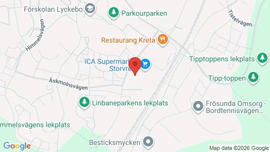 Lagerlokaler att hyra i Uppsala - kort over placeringen