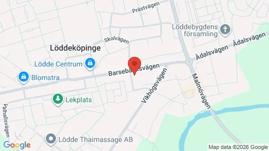 Affärslokaler att hyra i Kävlinge - kort over placeringen