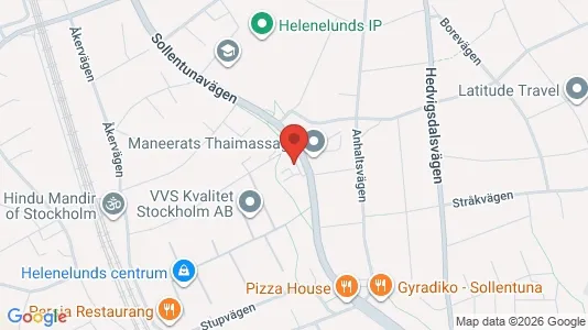 Kontorslokaler att hyra i Sollentuna - kort over placeringen