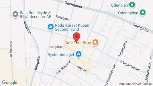 Affärslokaler att hyra i Falköping - kort over placeringen