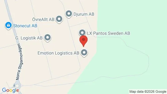 Lagerlokaler att hyra i Jönköping - kort over placeringen