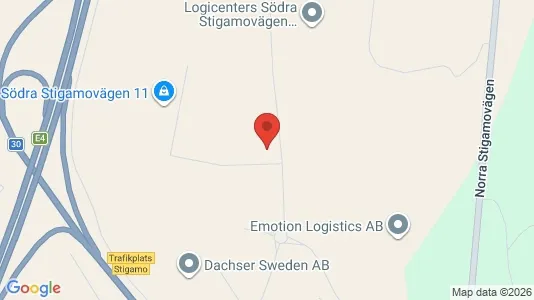 Lagerlokaler att hyra i Jönköping - kort over placeringen