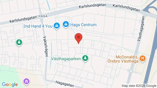 Kontorslokaler att hyra i Örebro - kort over placeringen