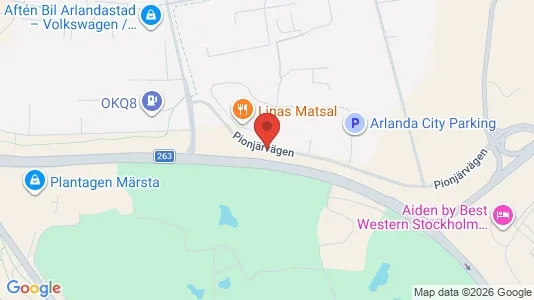 Lagerlokaler att hyra i Sigtuna - kort over placeringen