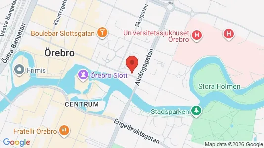 Kontorslokaler att hyra i Örebro - kort over placeringen