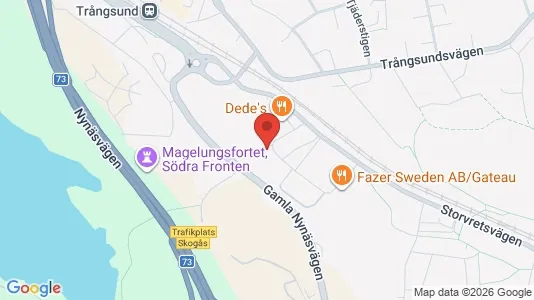 Kontorslokaler att hyra i Huddinge - kort over placeringen