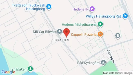Affärslokaler att hyra i Helsingborg - kort over placeringen