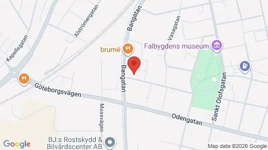 Lagerlokaler att hyra i Falköping - kort over placeringen