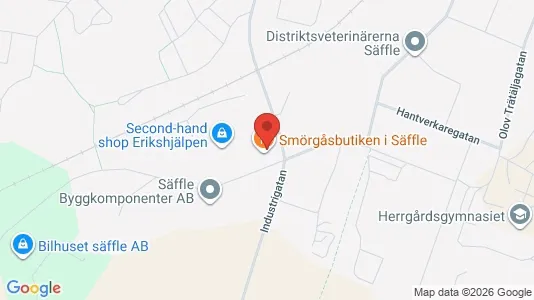 Affärslokaler till försäljning i Säffle - kort over placeringen
