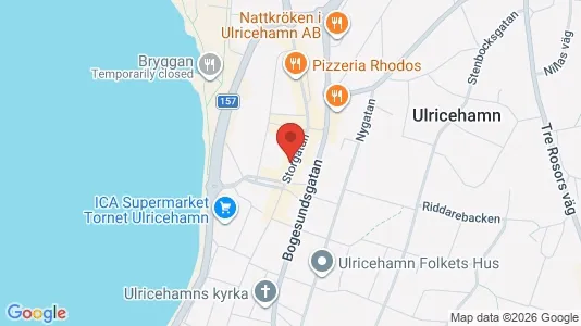 Lagerlokaler att hyra i Ulricehamn - kort over placeringen