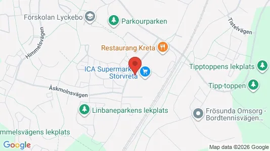 Affärslokaler att hyra i Uppsala - kort over placeringen