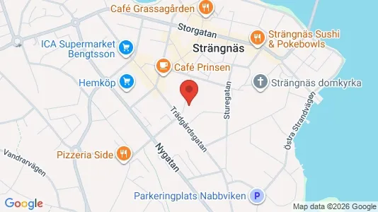 Bostadsfastigheter till försäljning i Strängnäs - kort over placeringen