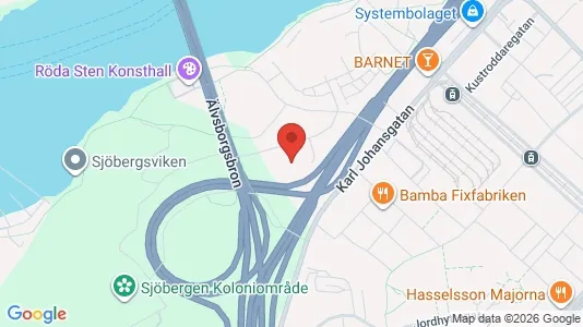 Kontorslokaler att hyra i Majorna-Linné - kort over placeringen