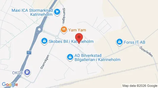 Kontorslokaler att hyra i Katrineholm - kort over placeringen