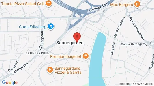 Affärslokaler att hyra i Lundby - kort over placeringen