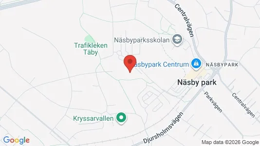 Affärslokaler att hyra i Täby - kort over placeringen