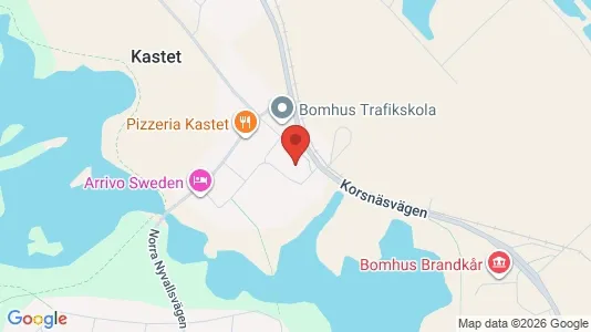 Industrilokaler att hyra i Gävle - kort over placeringen