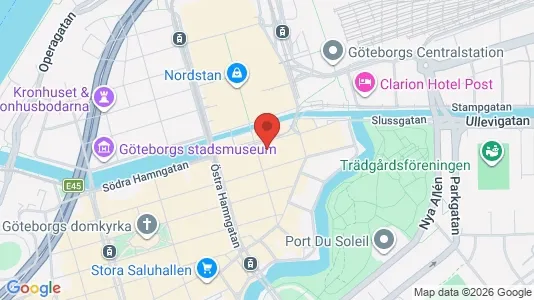 Kontorslokaler att hyra i Göteborg Centrum - kort over placeringen