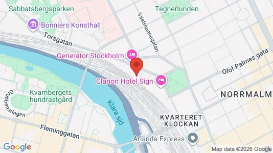 Kontorslokaler att hyra i Stockholm Innerstad - kort over placeringen