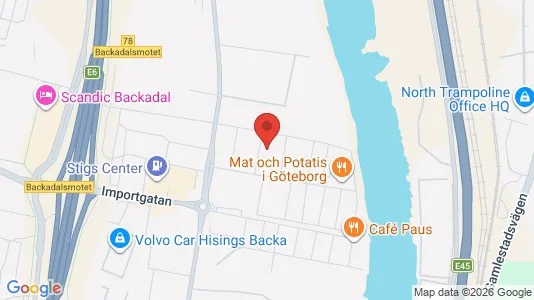 Affärslokaler att hyra i Göteborg Östra - kort over placeringen